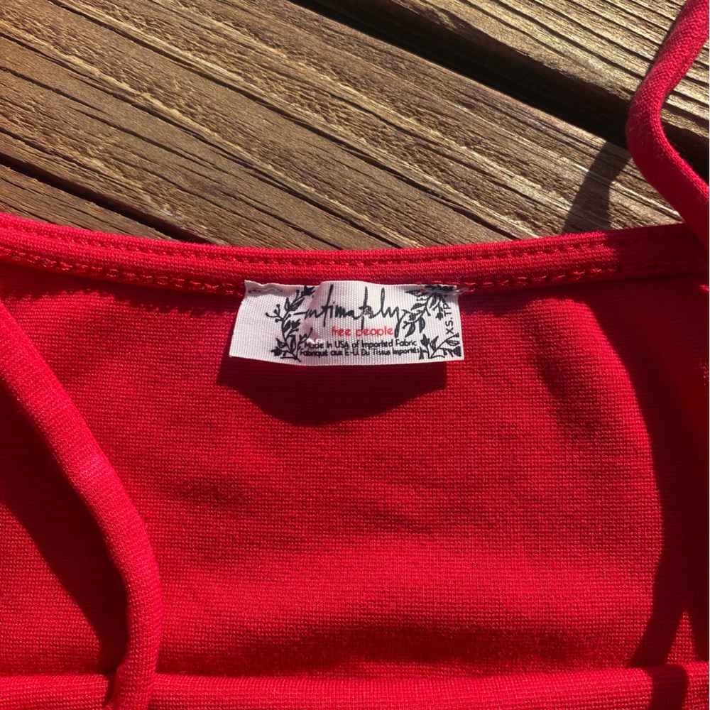 Free People Red Bodysuit - Picture 2 of 4